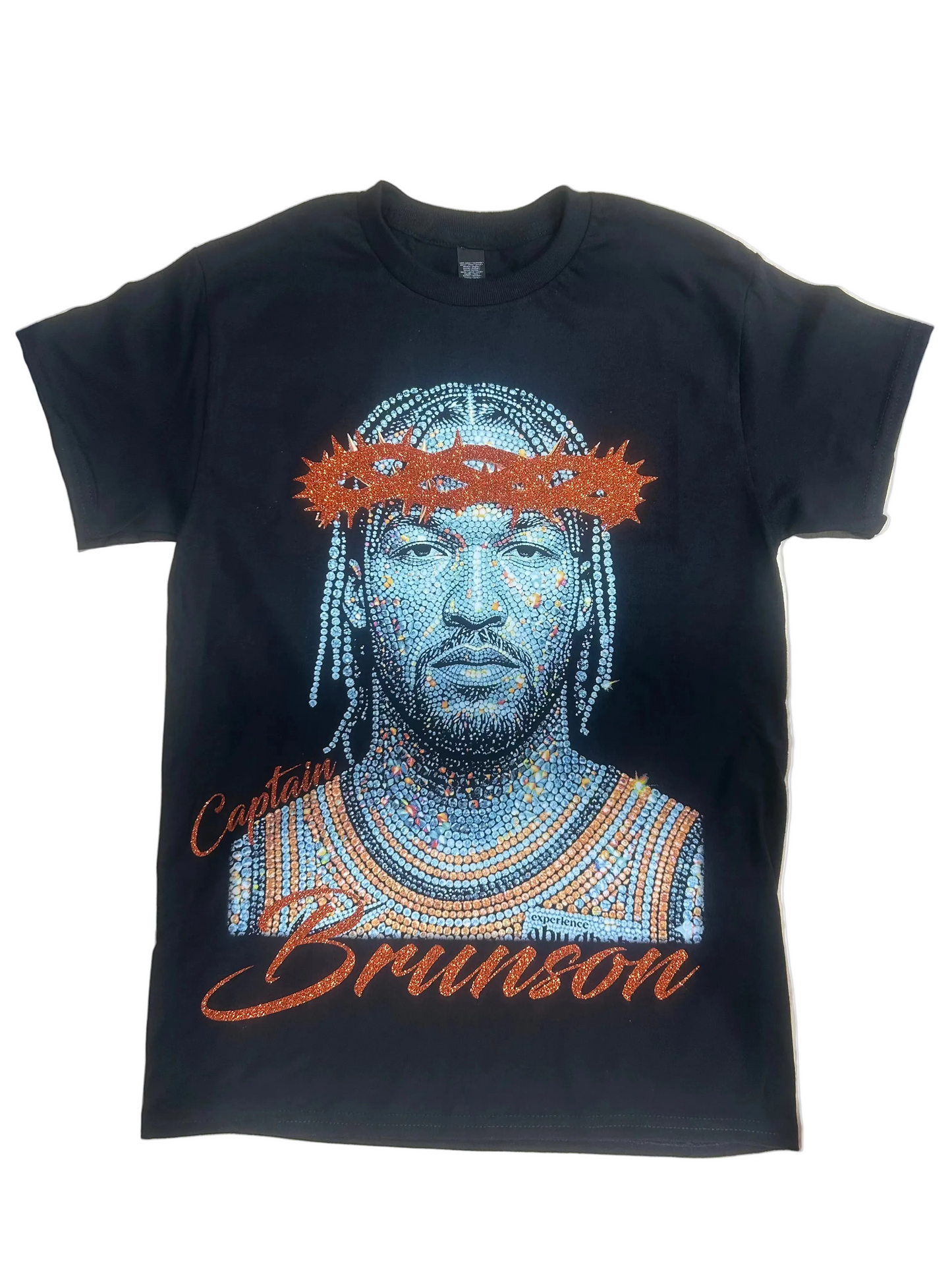 Jalen Brunson NYK Savior T-Shirt Black/Liberty Blue