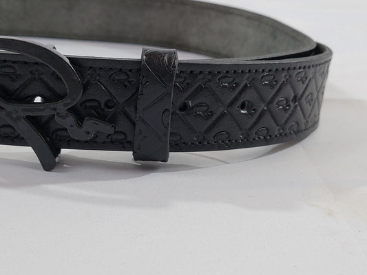 RV DeBossed leather Belt