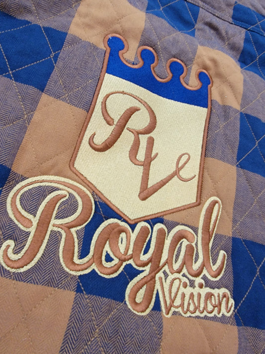 Rv Flannel Shirt Jacket Brown/Navy