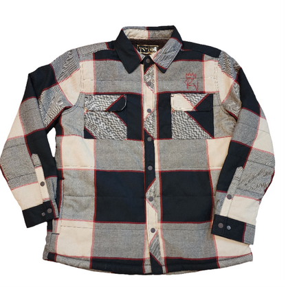 Rv Flannel Shirt/Jacket  Cream/Black
