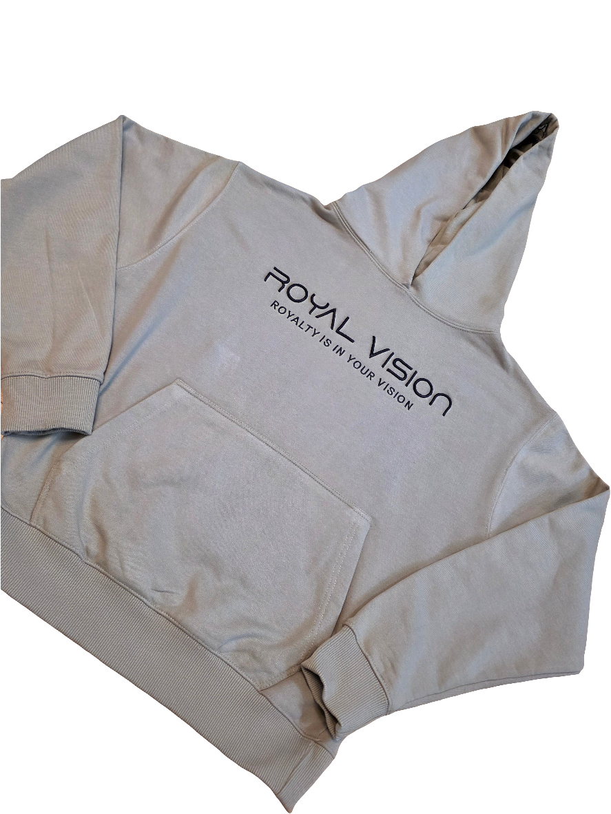 Rv 3D puff premium Hoodie Beige