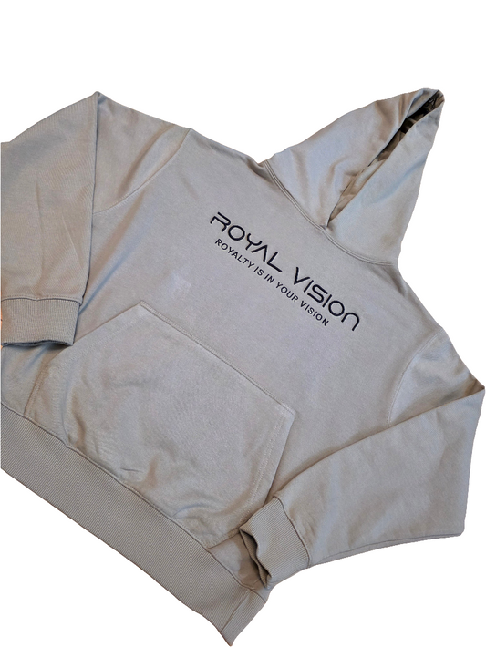 Rv 3D puff premium Hoodie Beige