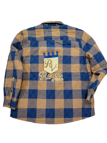 Rv Flannel Shirt Jacket Brown/Navy