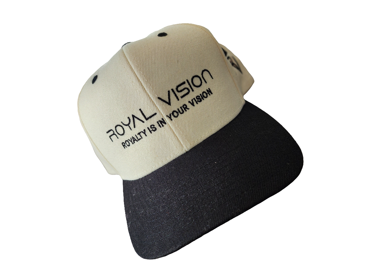 Royal vision Snapback (Black/Cream)