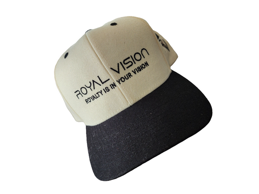 Royal vision Snapback (Black/Cream)