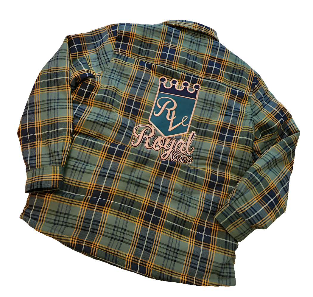 Rv Flannel Shirt Jacket Green/Navy