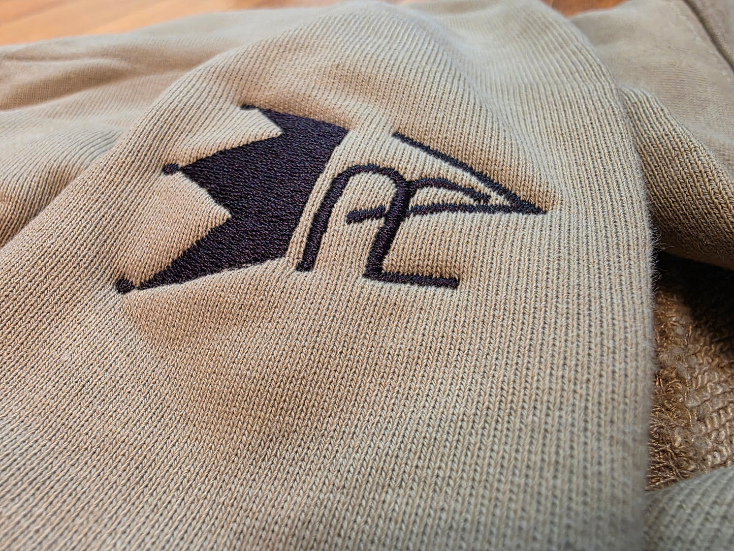 Rv 3D puff premium Hoodie Beige