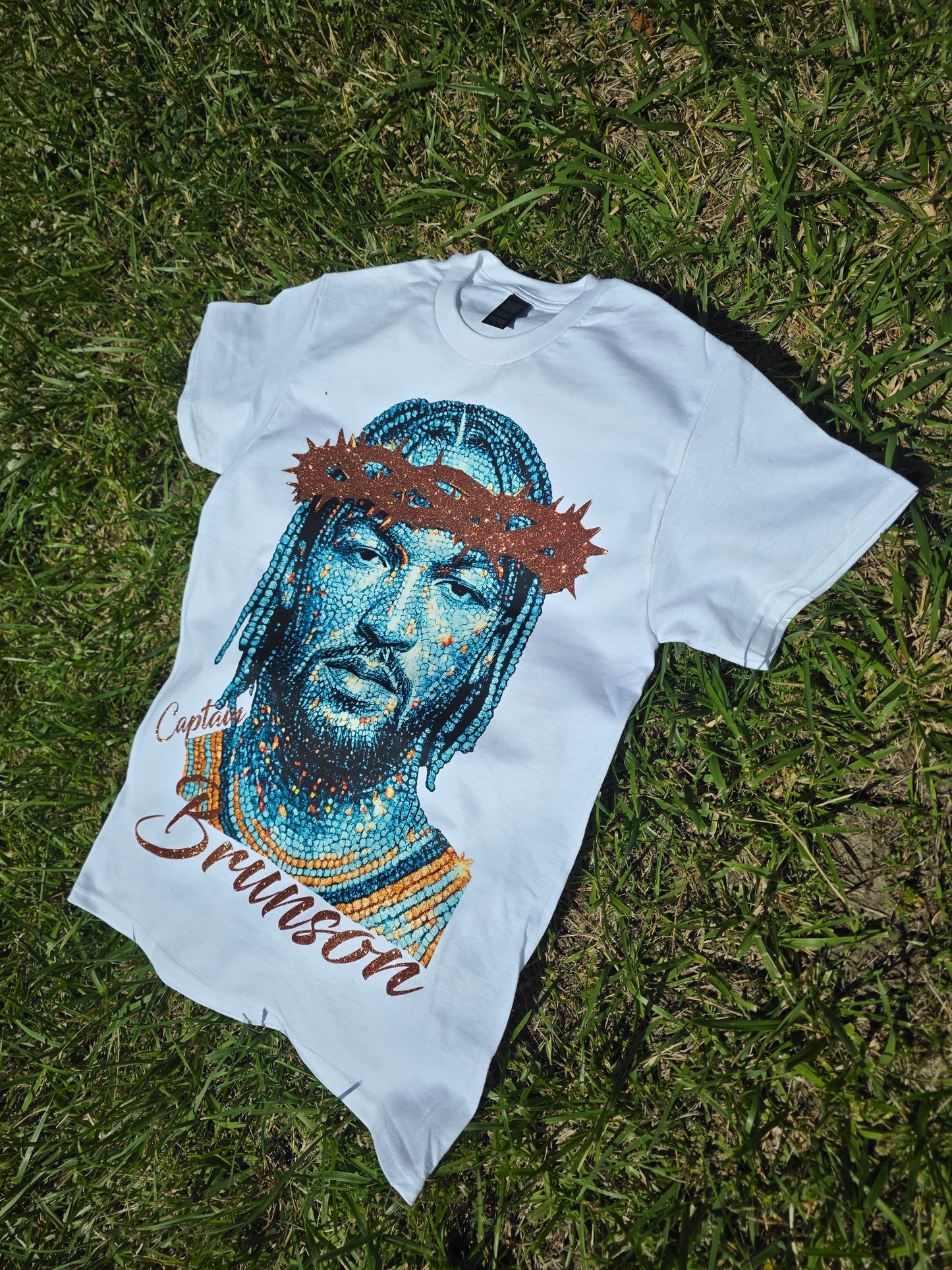 Jalen Brunson NYK Savior shirt white/liberty blue