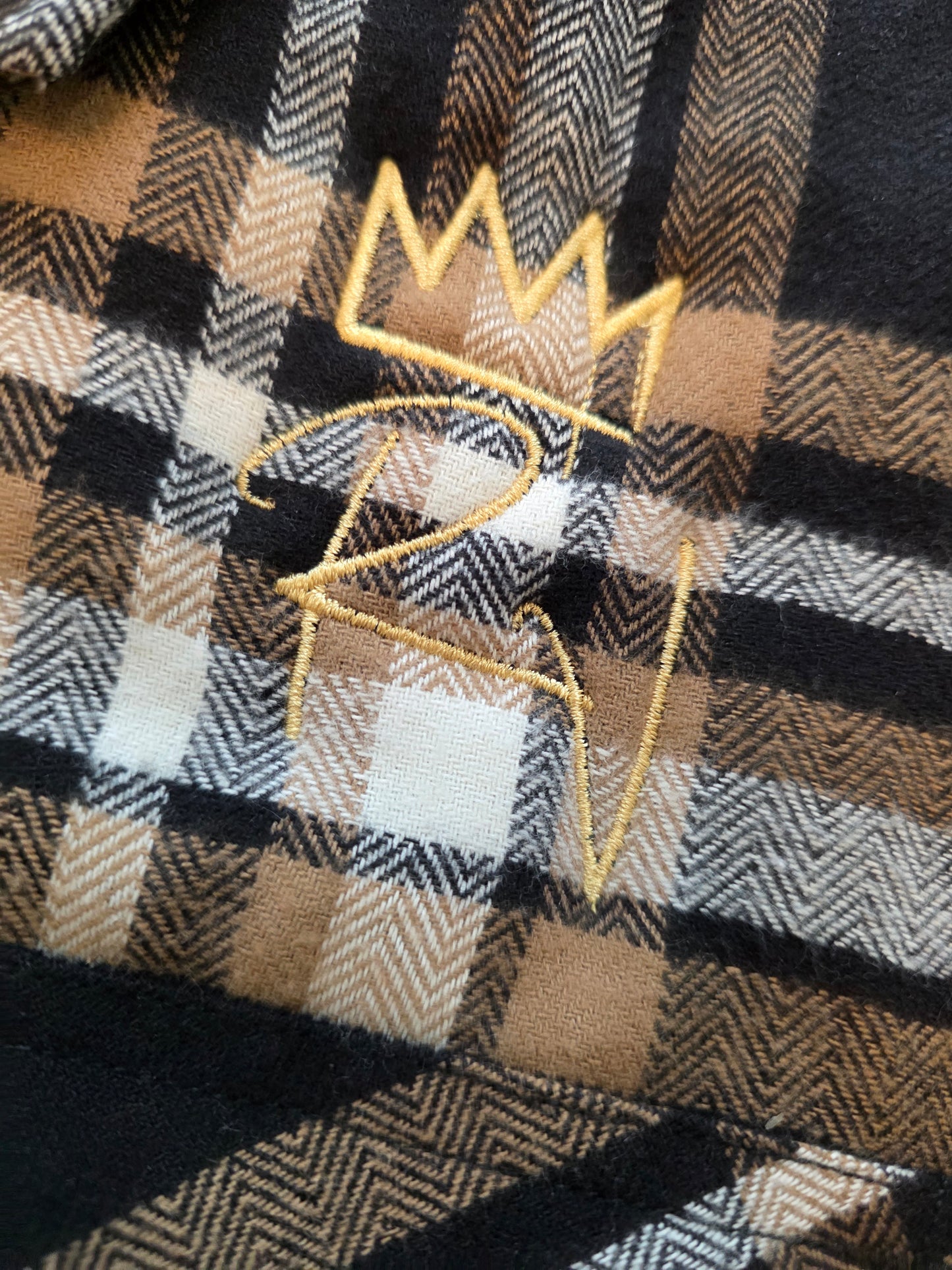 Rv Flannel Shirt/Jacket  Cream/Black