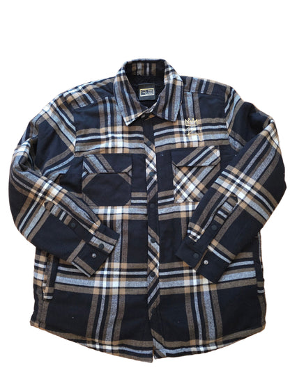 Rv Flannel Shirt/Jacket  Cream/Black