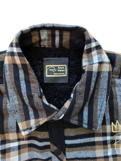 Rv Flannel Shirt/Jacket  Cream/Black