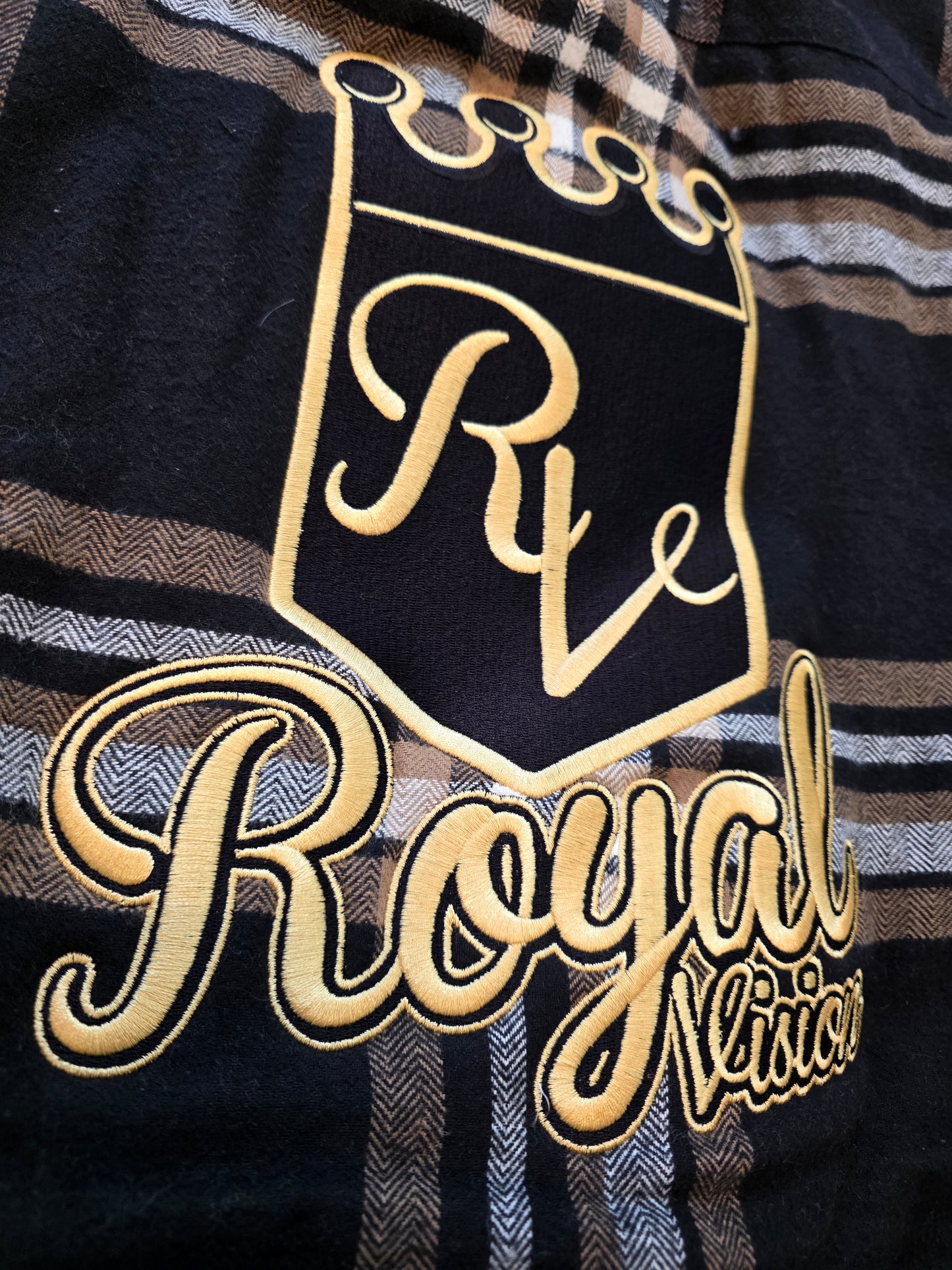 Rv Flannel Shirt/Jacket  Cream/Black