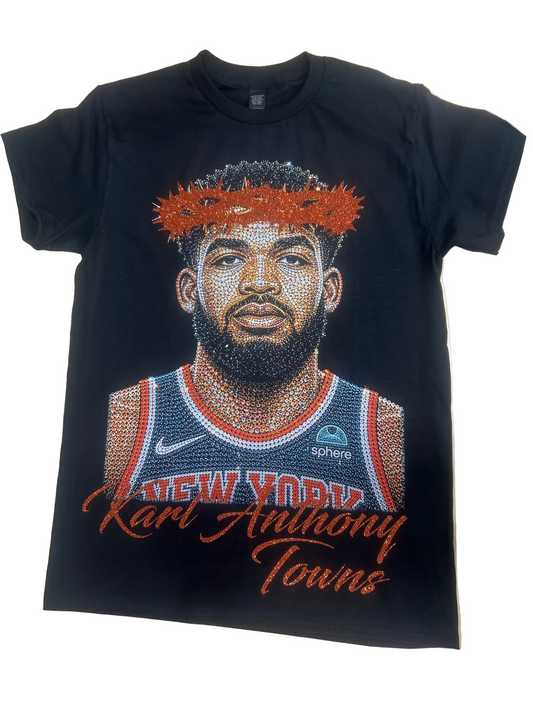 Karl Anthony Towns NYK Savior Shirt Black/Bronze