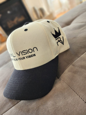 Royal vision Snapback (Black/Cream)