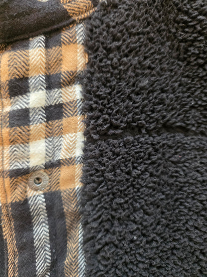 Rv Flannel Shirt/Jacket  Cream/Black