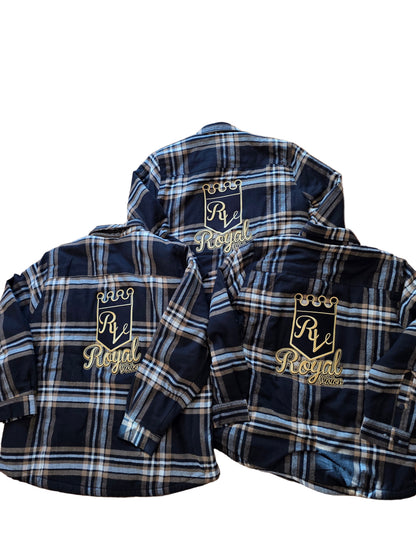 Rv Flannel Shirt/Jacket  Cream/Black