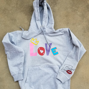 Unisex Love Pull over Hoodie