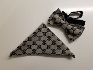 Designer Bowtie X Pocket Square