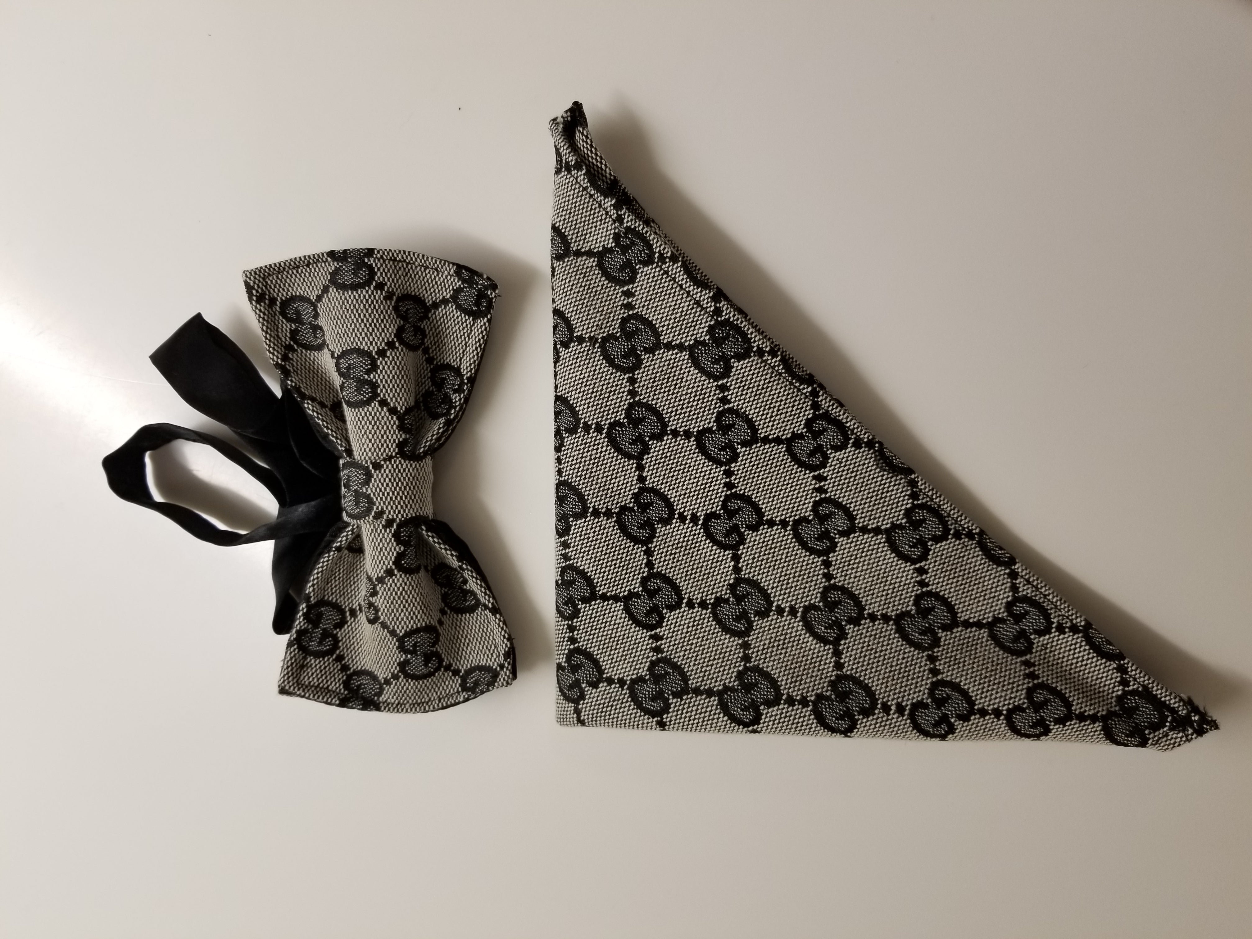 Designer Bowtie X Pocket Square