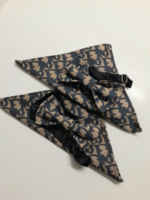 Custom Made CD  Bowtie and pocket square Set