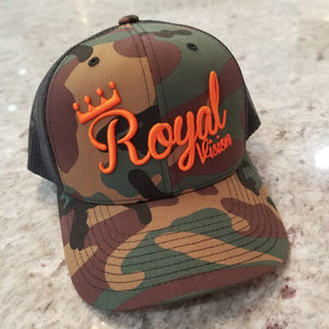 Royal Vision 3D puff camo Trucker Hat