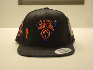 Black NYK playoff snapback Hat