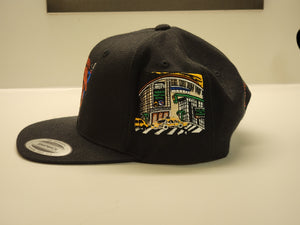 Black NYK playoff snapback Hat