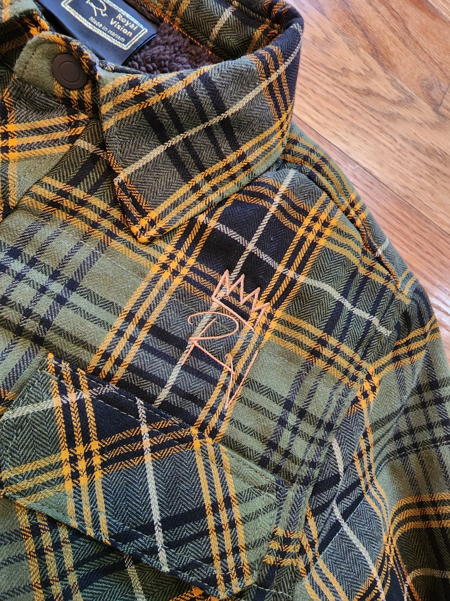 Rv Flannel Shirt Jacket Green/Navy