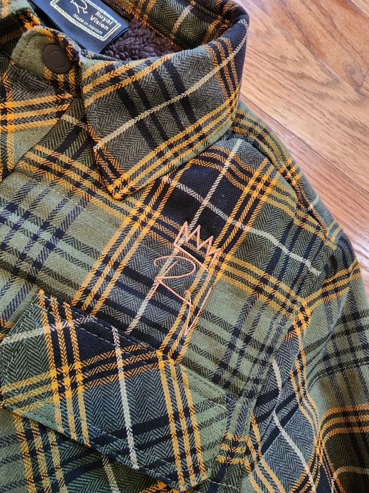 Rv Flannel Shirt Jacket Green/Navy