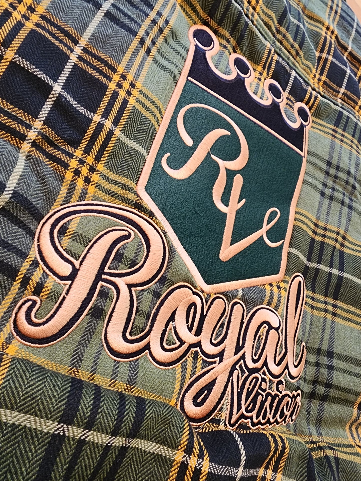 Rv Flannel Shirt Jacket Green/Navy