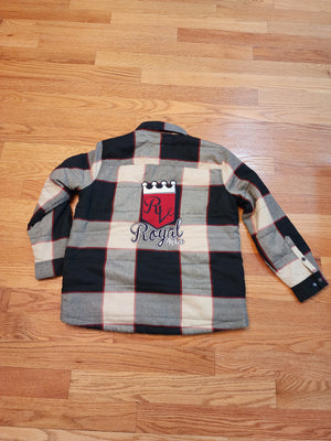 Rv Flannel Shirt/Jacket  Cream/Black