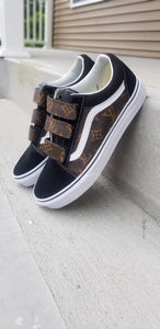 Custom Strapped Monogram Vans (unisex Size)