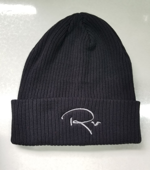 Rv Embroidery Beanie (Silver/Black)