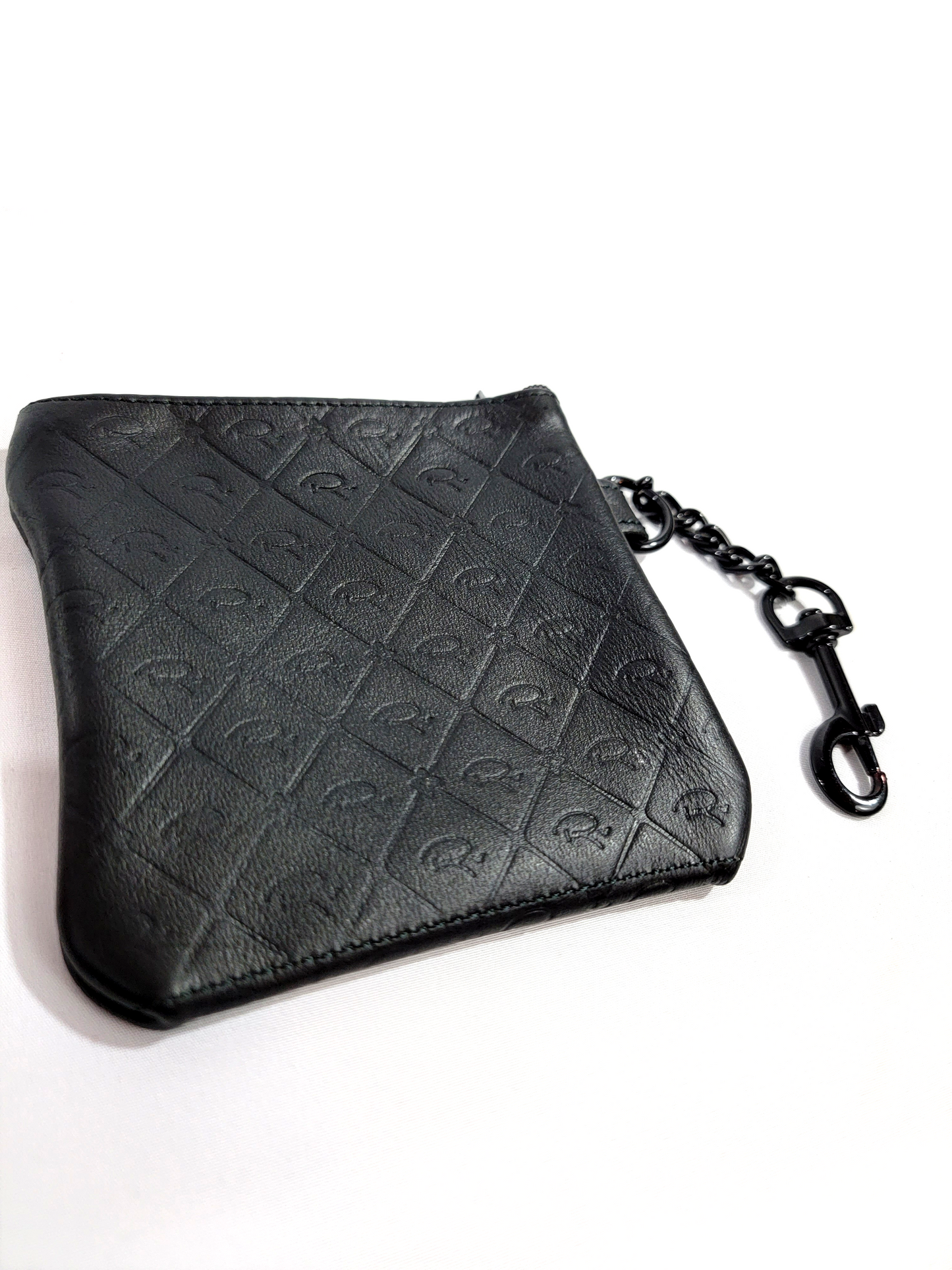 Black RV Leather Money Pouch