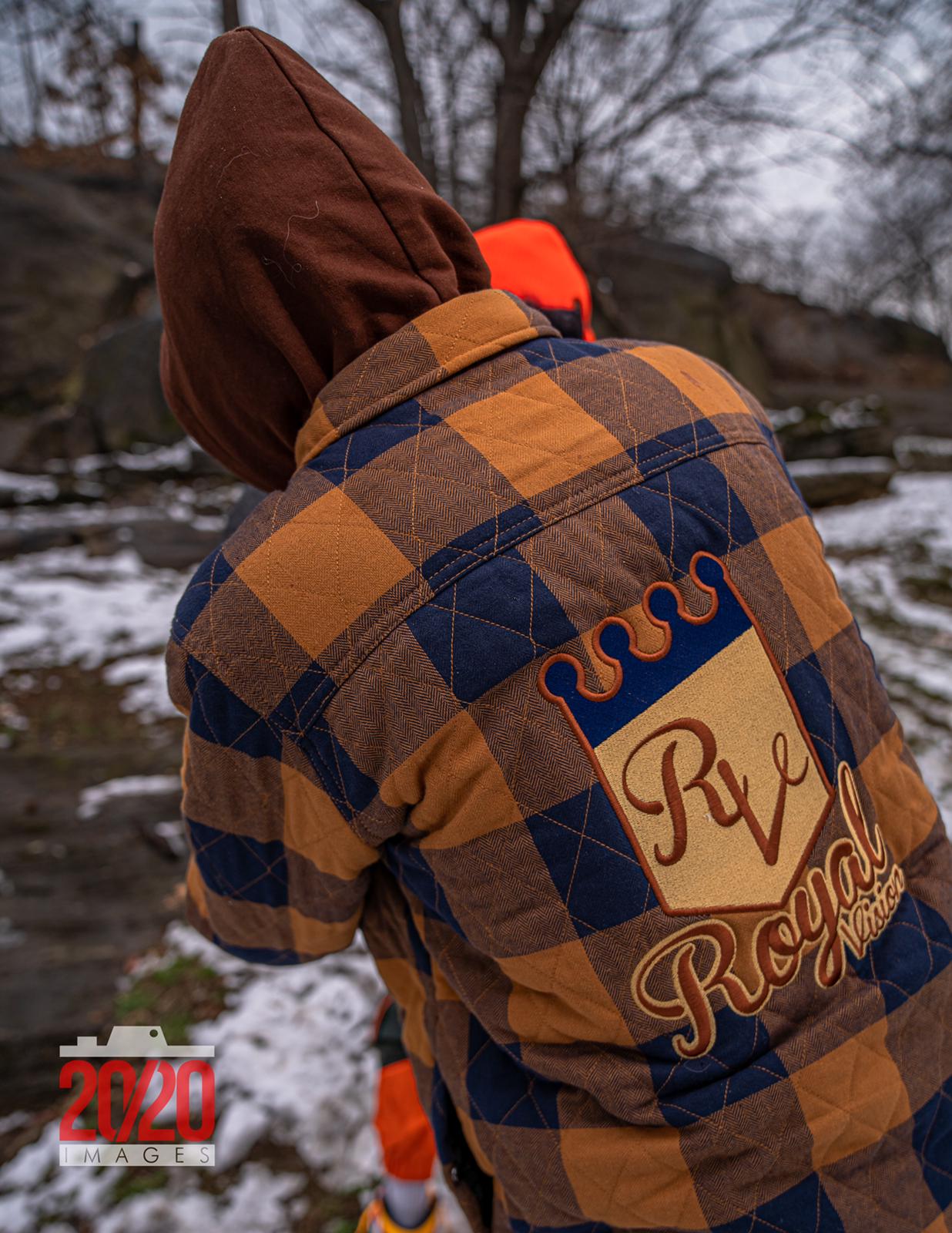 Rv Flannel Shirt Jacket Brown/Navy
